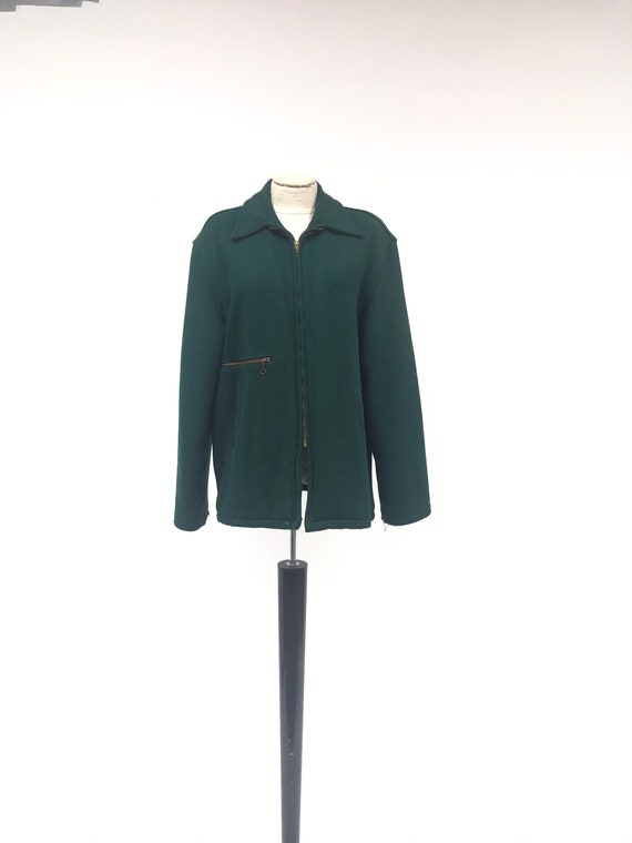 Vintage 1940's Wool Work Coat - image 1