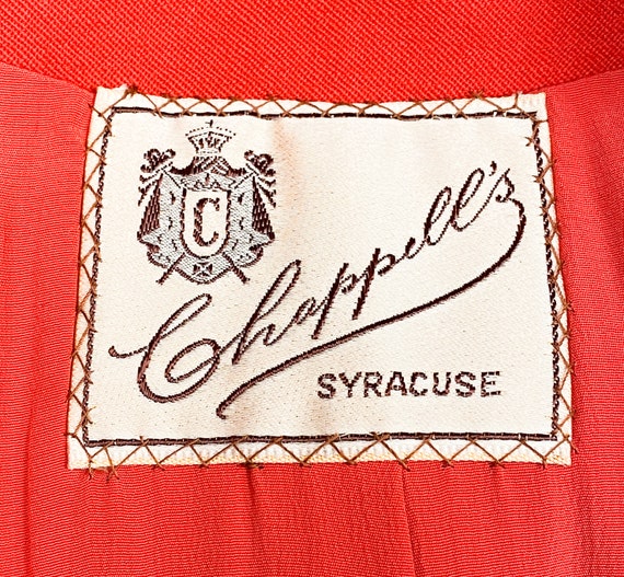 Vintage 1960's Chappell's Syracuse Red Coat - image 6