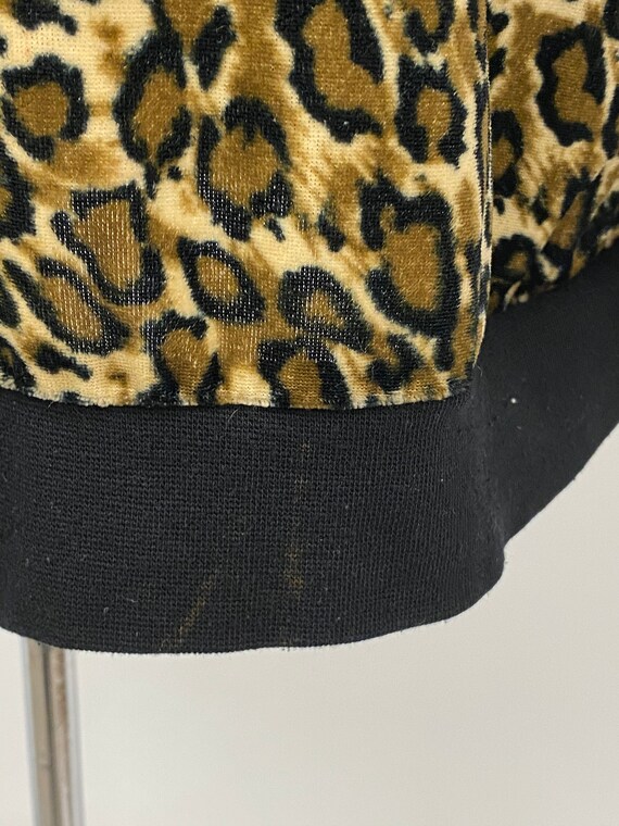 Vintage 1980's Anthony Richards Velour Cheetah Pr… - image 4