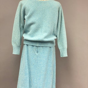 Vintage 1960s/1970s Penneys 2-piece Wool Cardigan and Matching Skirt image 6