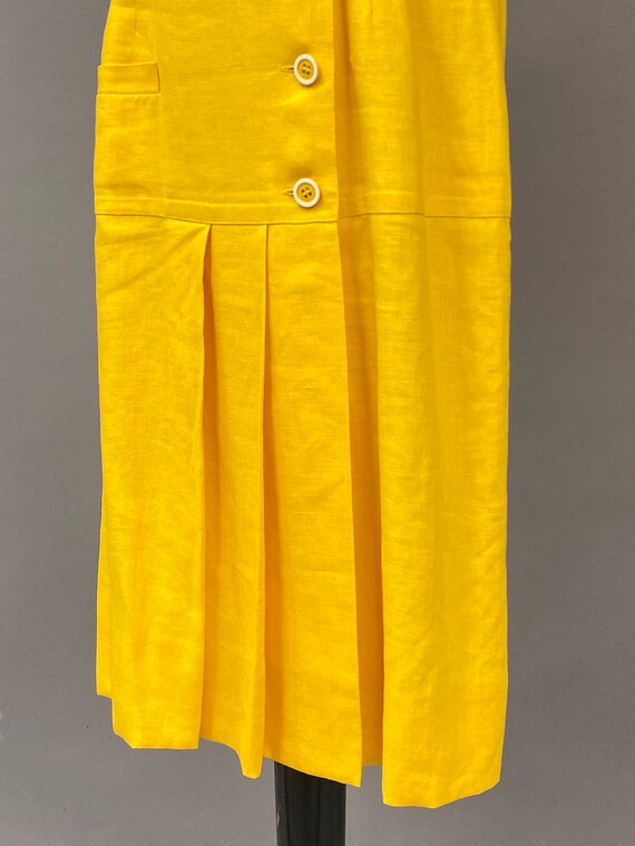 Vintage 1960's Adele Simpson Linen Dress - image 5