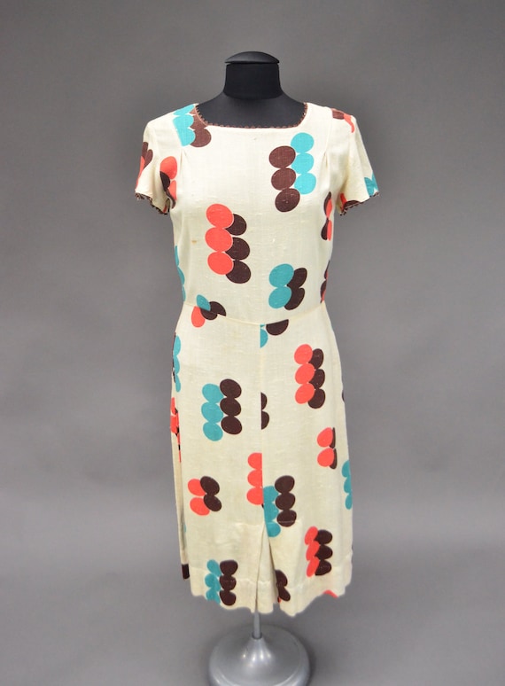 Vintage 1930's Linen Sheath Dress