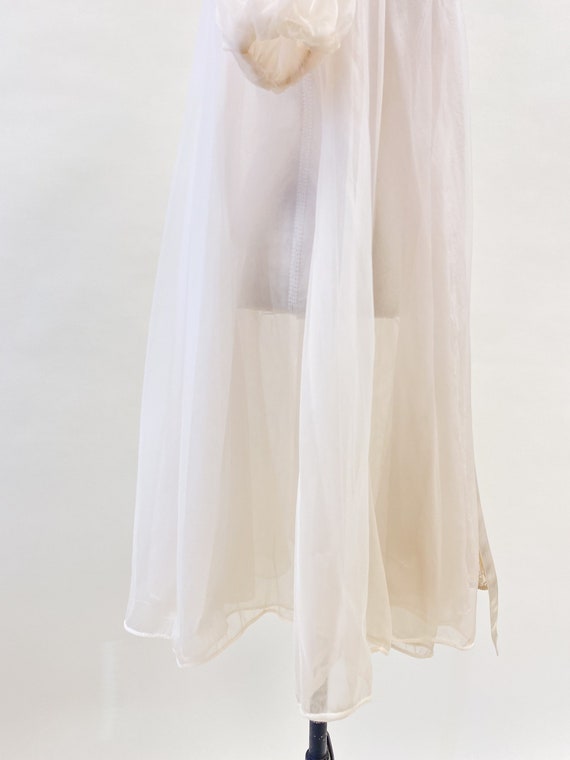 Vintage 1950's Sheer Dressing Gown - image 7