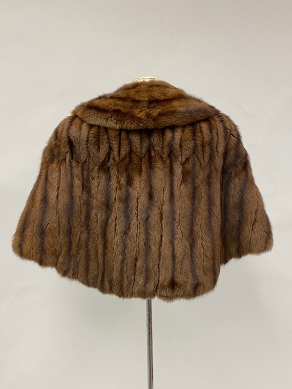 Vintage 1960's Fur Capelet - image 8