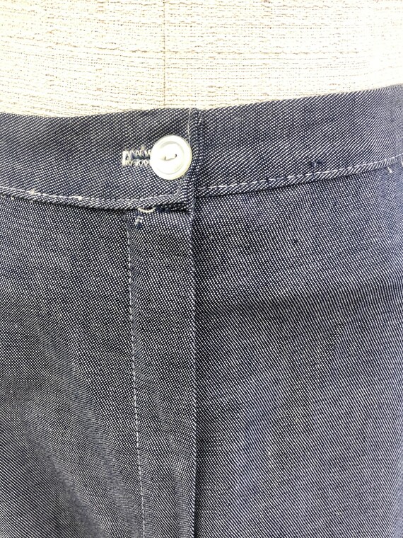 Vintage 1960's Denim Clam Diggers - image 6