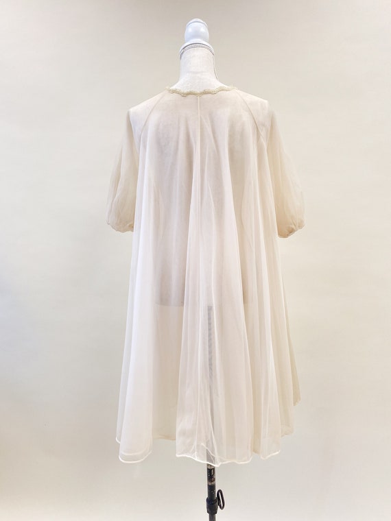 Vintage 1950's Sheer Dressing Gown - image 4