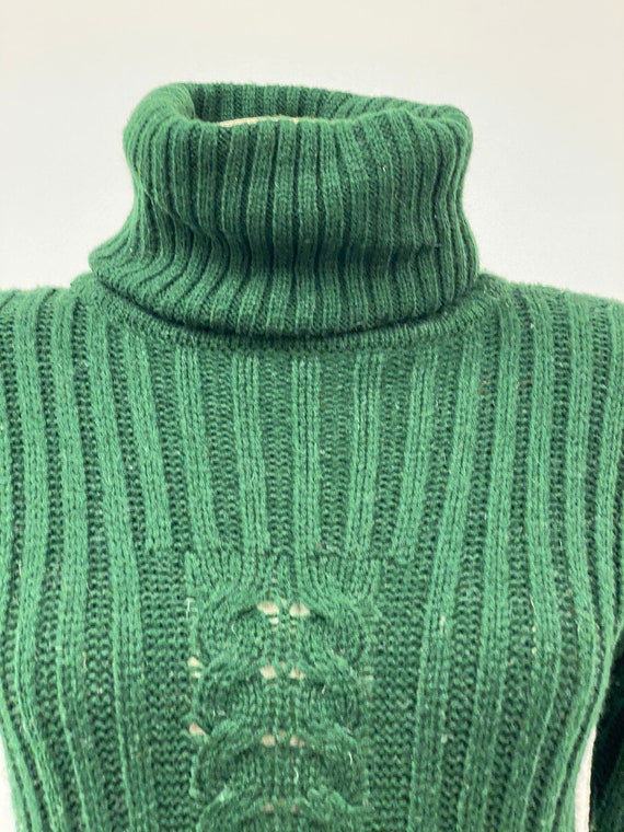 Vintage 1960's Acrylic Turtleneck Sweater - image 3