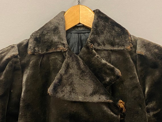 Vintage 1900's - 1910's Faux Fur Jacket - image 4