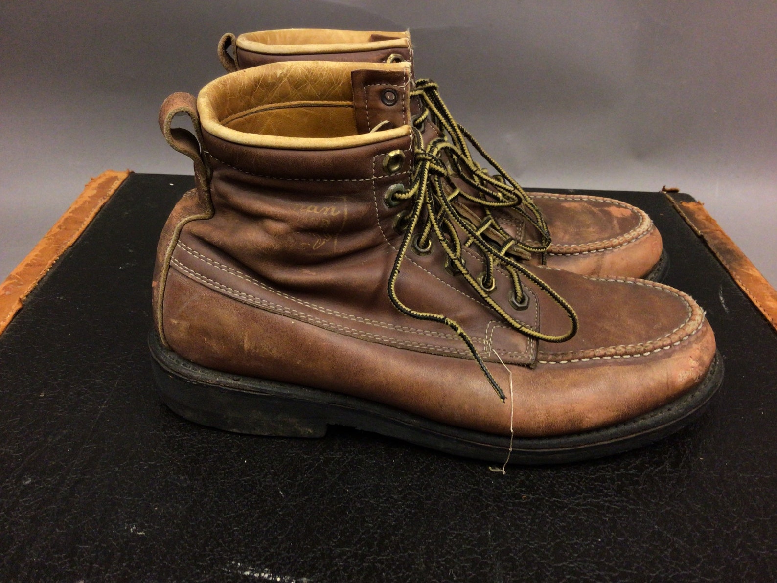Vintage 1950s Herman Survivor Moc Toe Work Boots | Etsy