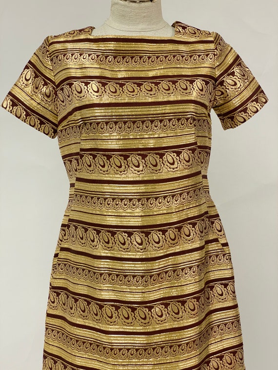 Vintage 1970's Brocade Dress - image 3