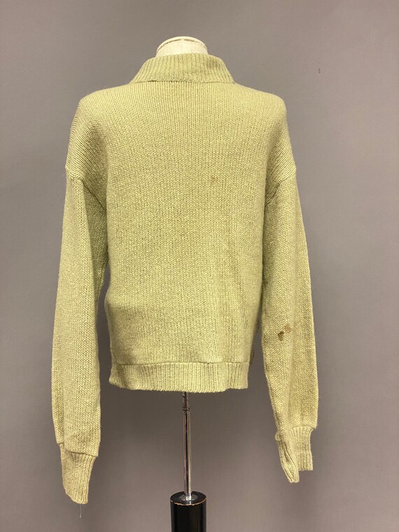 Vintage 1960’s Cabot Wool Sweater with Suede Front - image 6