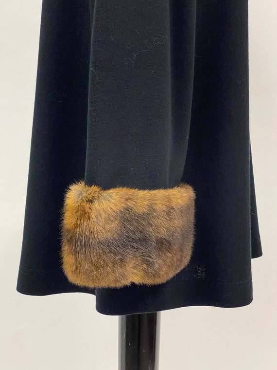 Vintage 1980's Tunic With Faux Fur Cuffs - image 6