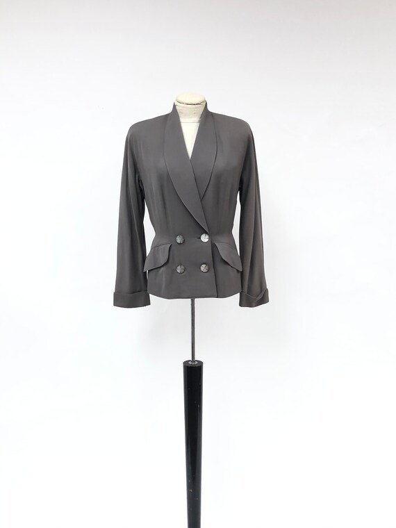 Vintage 1940's Forstmann Peplum Suit Jacket - Gem