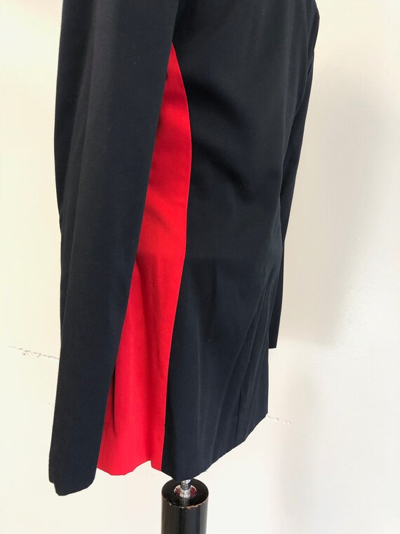 Vintage 1980's Magique Paris Navy & Red Blazer - image 5