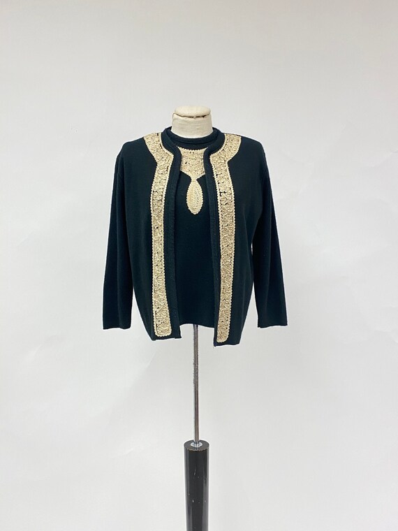 Vintage 1950's Double Knit Twinset