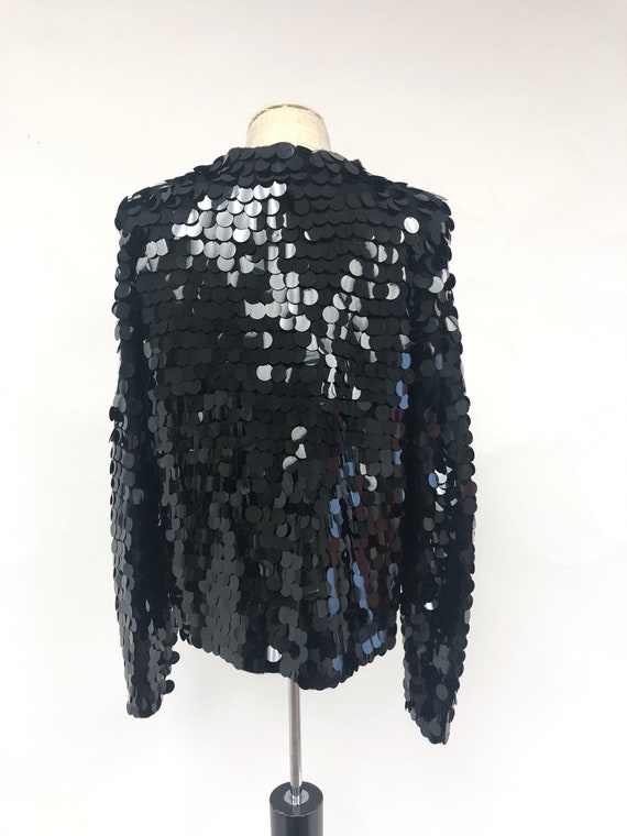 Vintage 1980's Sequin Wool Cardigan - image 6