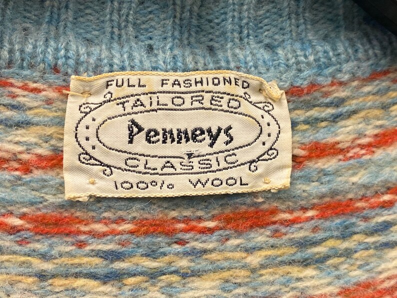 Vintage 1960s/1970s Penneys 2-piece Wool Cardigan and Matching Skirt image 10