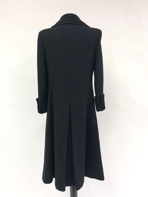 Vintage 1940's Velvet & Wool Coat - image 8