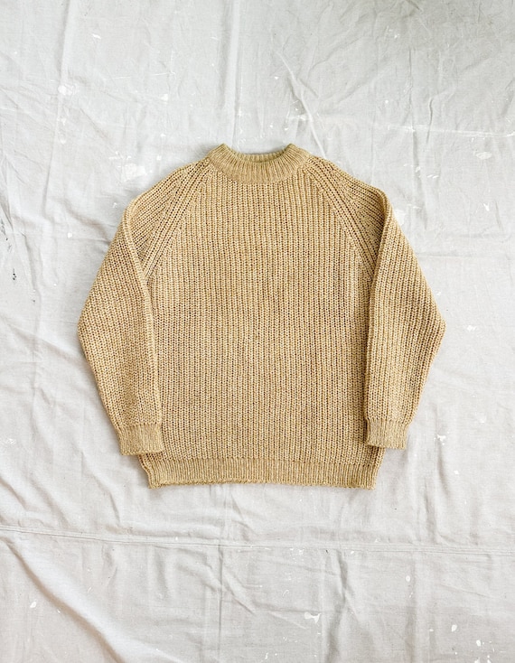 Vintage 60's Chunky Knit Pullover {Sz L}