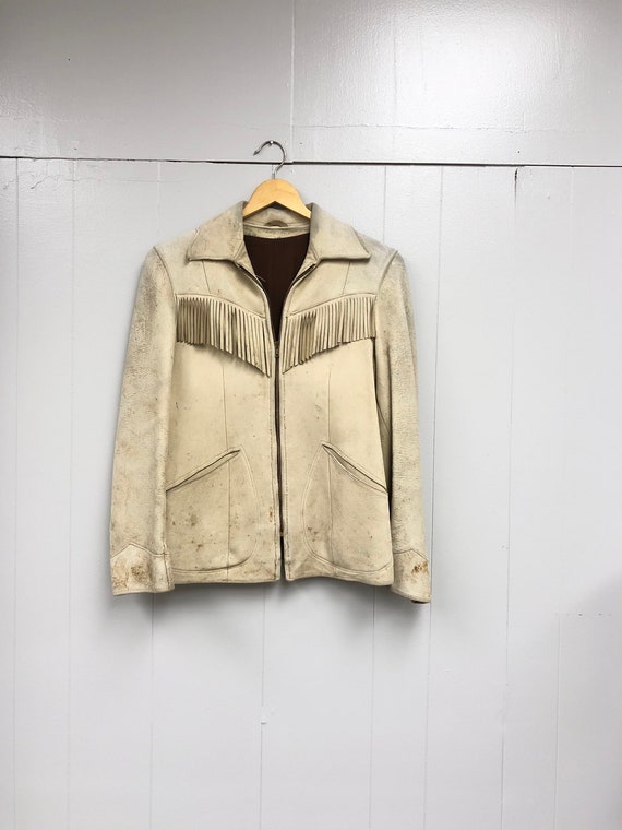 Ivory Suede Fringe Jacket