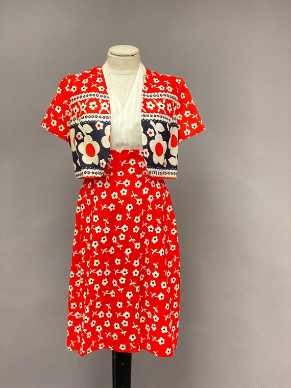 Vintage 1960's Sears Fashions Halter Dress and Ja… - image 2