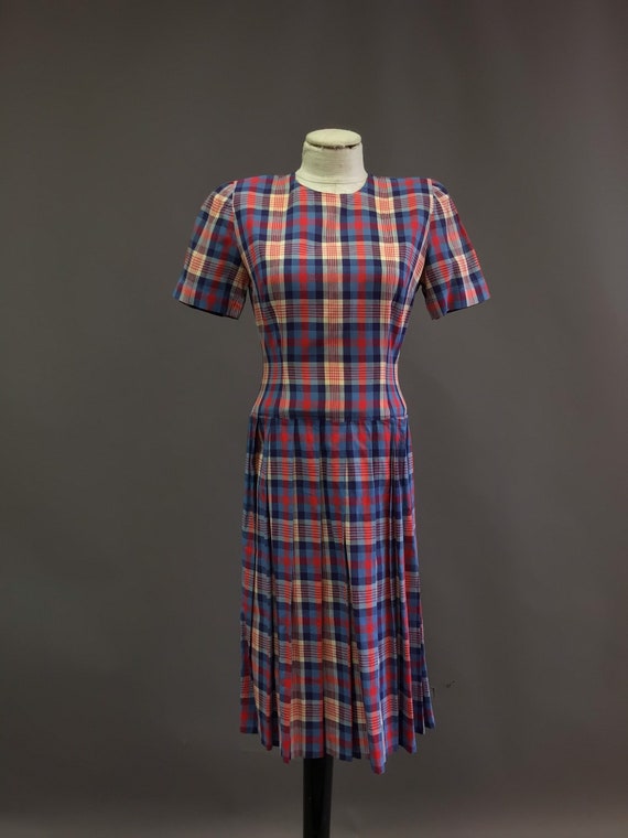 Vintage 1950’s Plaid Gingham Dress