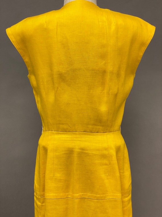 Vintage 1960's Adele Simpson Linen Dress - image 9