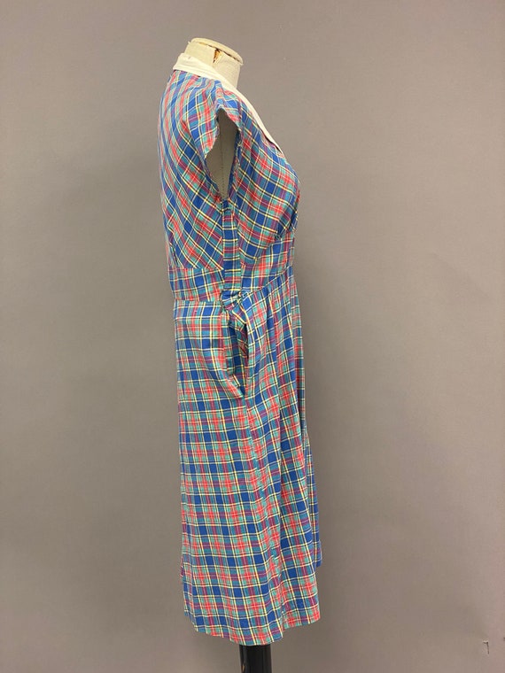 Vintage 1950's/1960's Nan Carson Plaid Dress with… - image 6