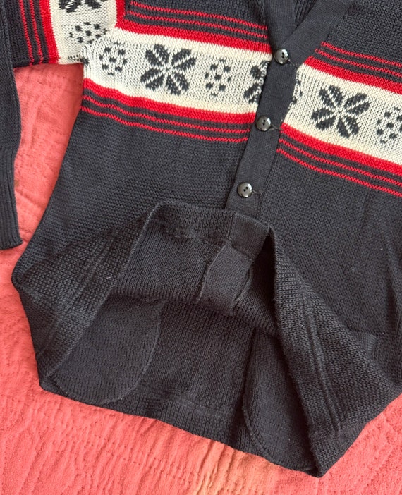 40's/50's Wool Smart-wear Sportswear Ski Cardigan… - image 10