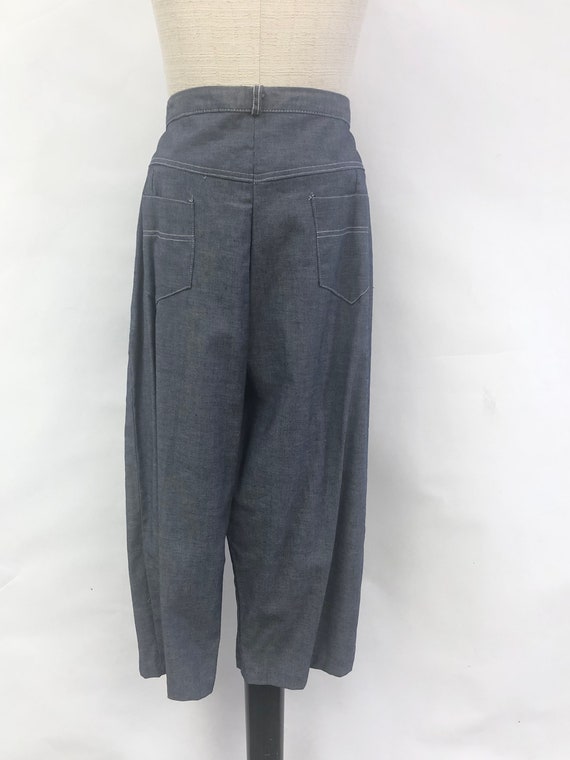 Vintage 1960's Denim Clam Diggers - image 9