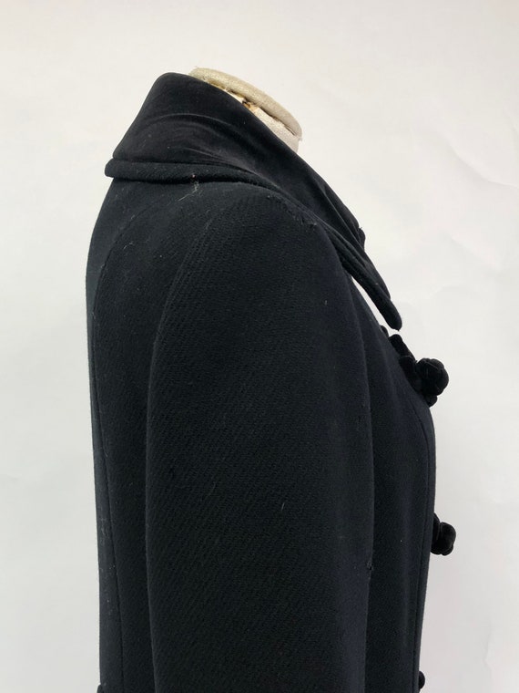 Vintage 1940's Velvet & Wool Coat - image 7