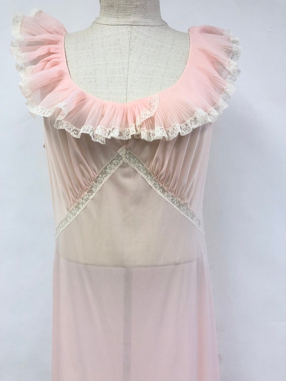 Vintage 1940's Sheer Night Gown - image 2