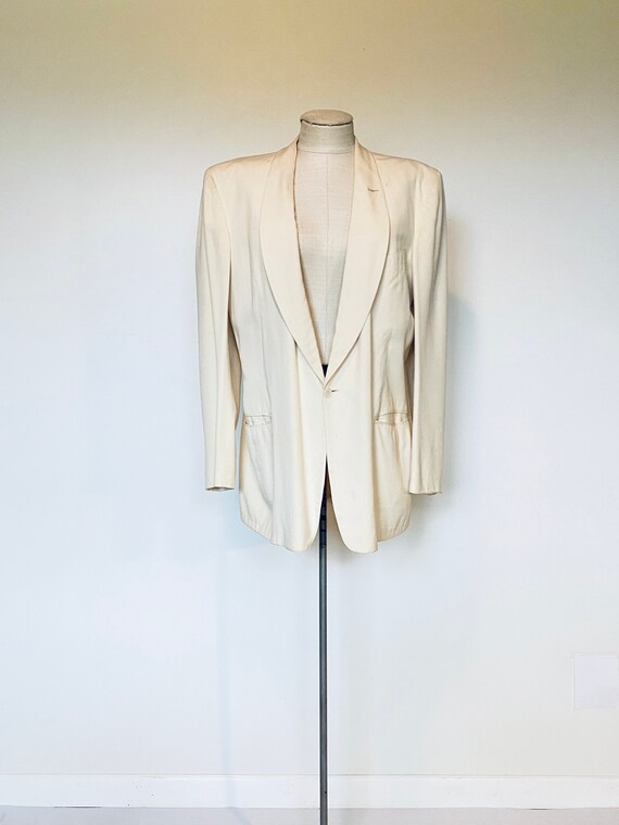 Vintage Oversized Off-White Blazer