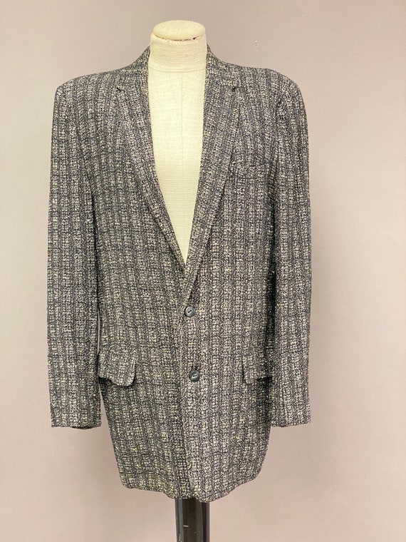 Vintage Oversized Tweed Blazer - image 2