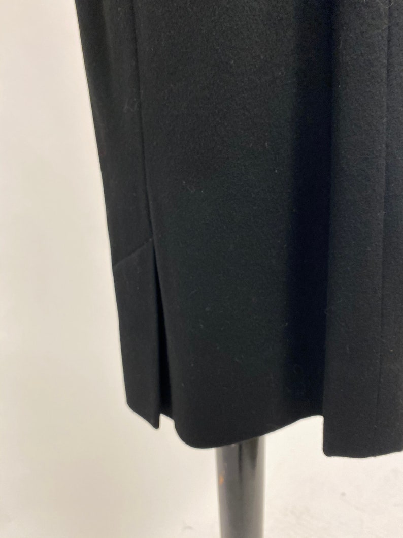 Vintage Black Wool Skirt