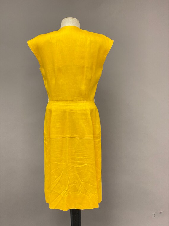 Vintage 1960's Adele Simpson Linen Dress - image 7