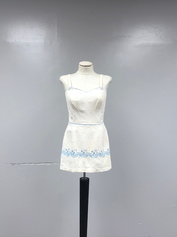 1950's Embroidered Playsuit/Sunsuit