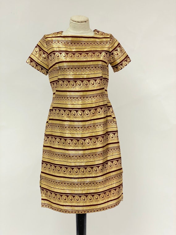 Vintage 1970's Brocade Dress - image 2