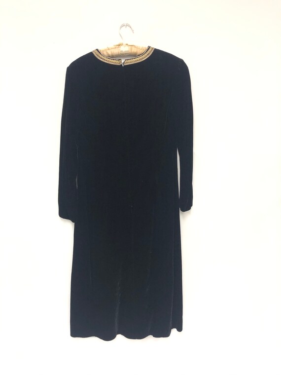 Vintage 1970's Velvet Tunic Dress - image 3