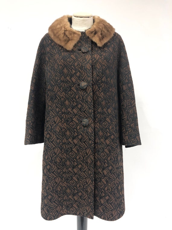 Vintage 1960's Fur Collar Jacket - image 2