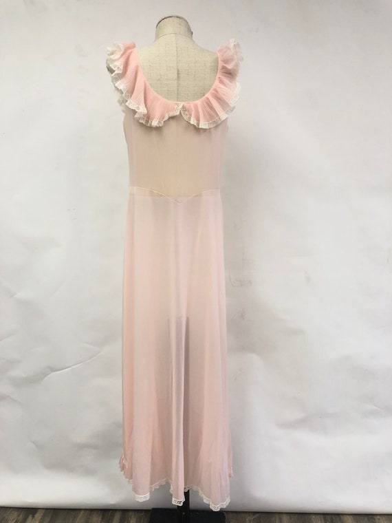 Vintage 1940's Sheer Night Gown - image 8