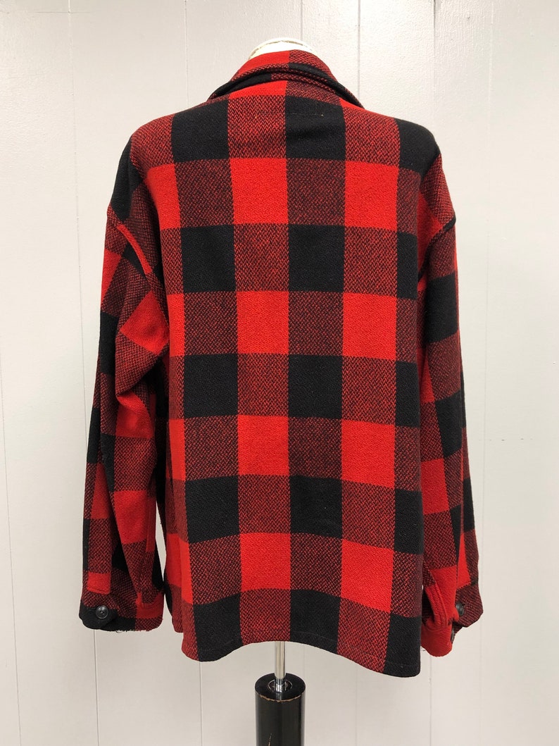 Wool Buffalo Plaid Jacket Etsy