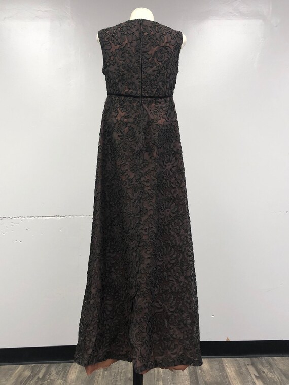 Vintage 1960's Floral Lace Maxi Dress - image 8