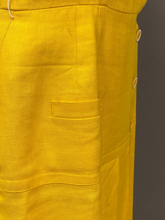 Vintage 1960's Adele Simpson Linen Dress - image 8
