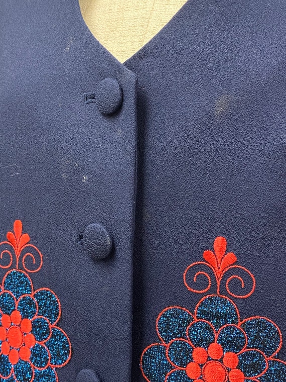 Vintage 1980's Embroidered Suit - image 5