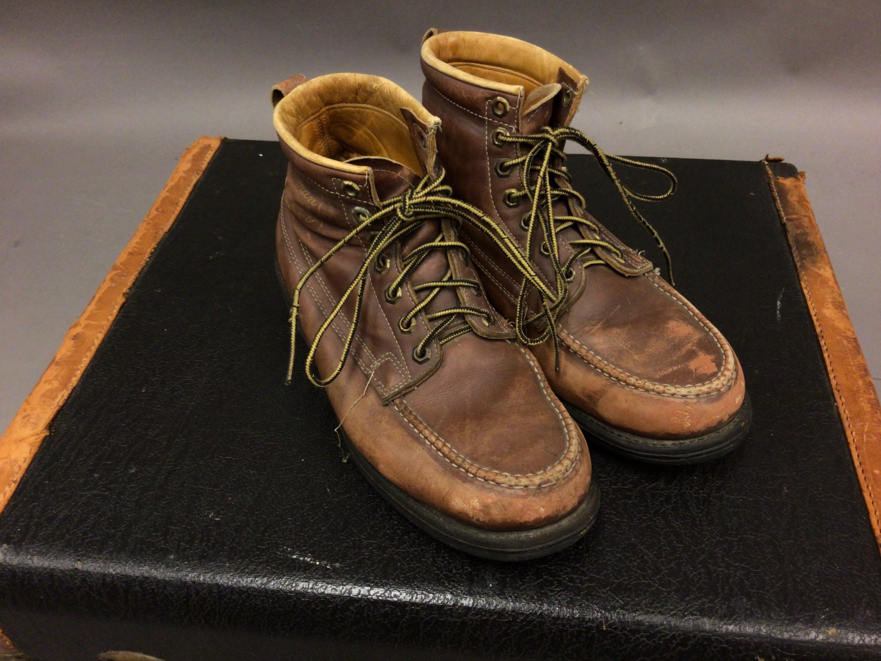 moc toe slip on work boots