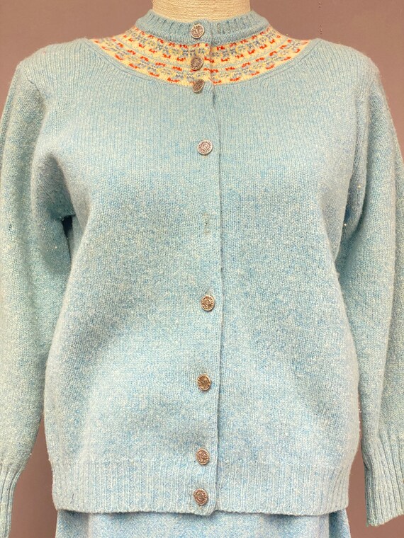 Vintage 1960’s/1970’s Penney’s 2-piece Wool Cardi… - image 3