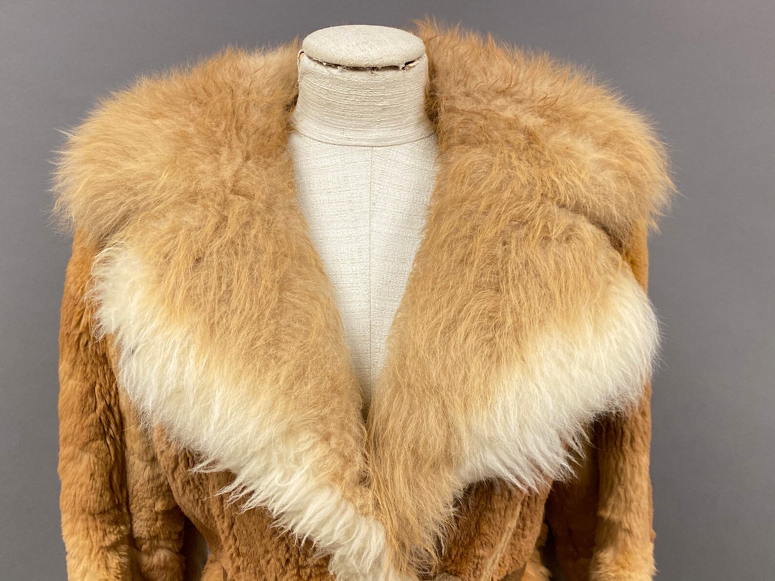 Vintage Patchwork Rabbit Fur Coat Etsy