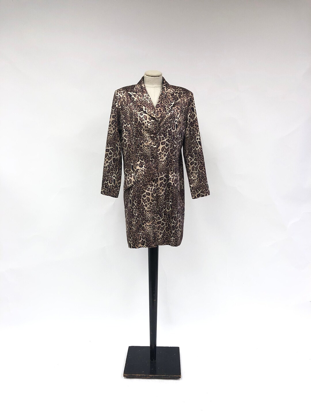 Vintage 1980's Lew Magram Collection Leopard Longline Etsy