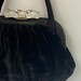 Vintage 1950s Black Velvet Evening Bag main image 1